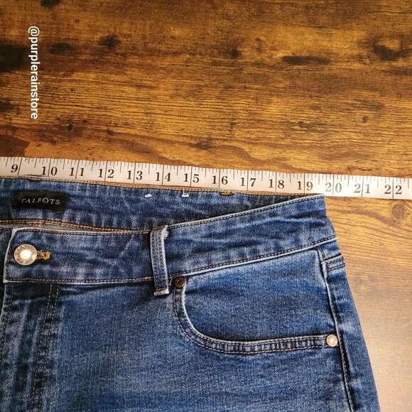 Talbots Jeans 18 WP Everyday Relaxed High Rise Medium Dark Wash Stretch Denim - Picture 5 of 10